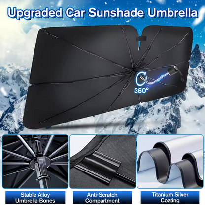 Car Sunshade Umbrella with 360°Rotation