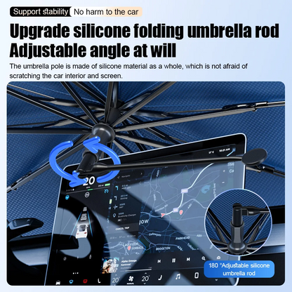 UV Protection Car Sunshade Umbrella with 360°Rotation