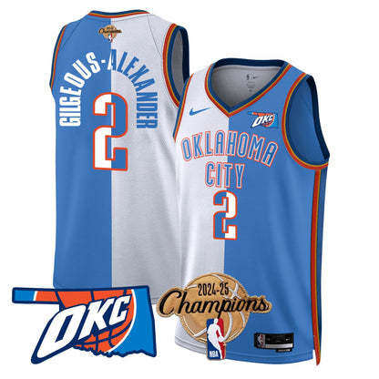 OKC 2024-25 Champions Jersey - All Stitched