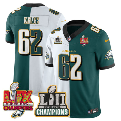 PHI LII-LIX Super Bowl Champions Vapor Limited Gold Jersey - All Stitched