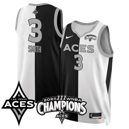 Las Vegas Aces 2025 WNBA Championship Jersey - All Stitched