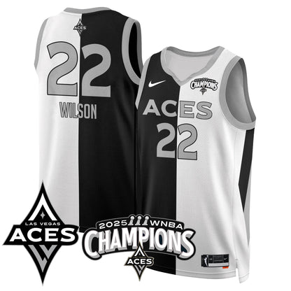Las Vegas Aces 2025 WNBA Championship Jersey - All Stitched
