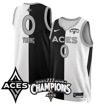 Las Vegas Aces 2025 WNBA Championship Jersey - All Stitched