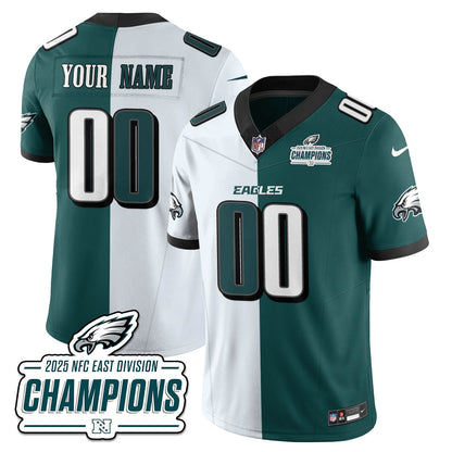PHI NFC East Champions Vapor Limited Custom Jersey - All Stitched
