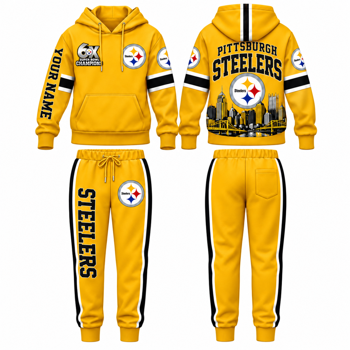 PIT Streetwear Custom Hoodie Pants Set - Printed