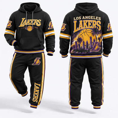 LAL Streetwear Hoodie Pants Set - Printed