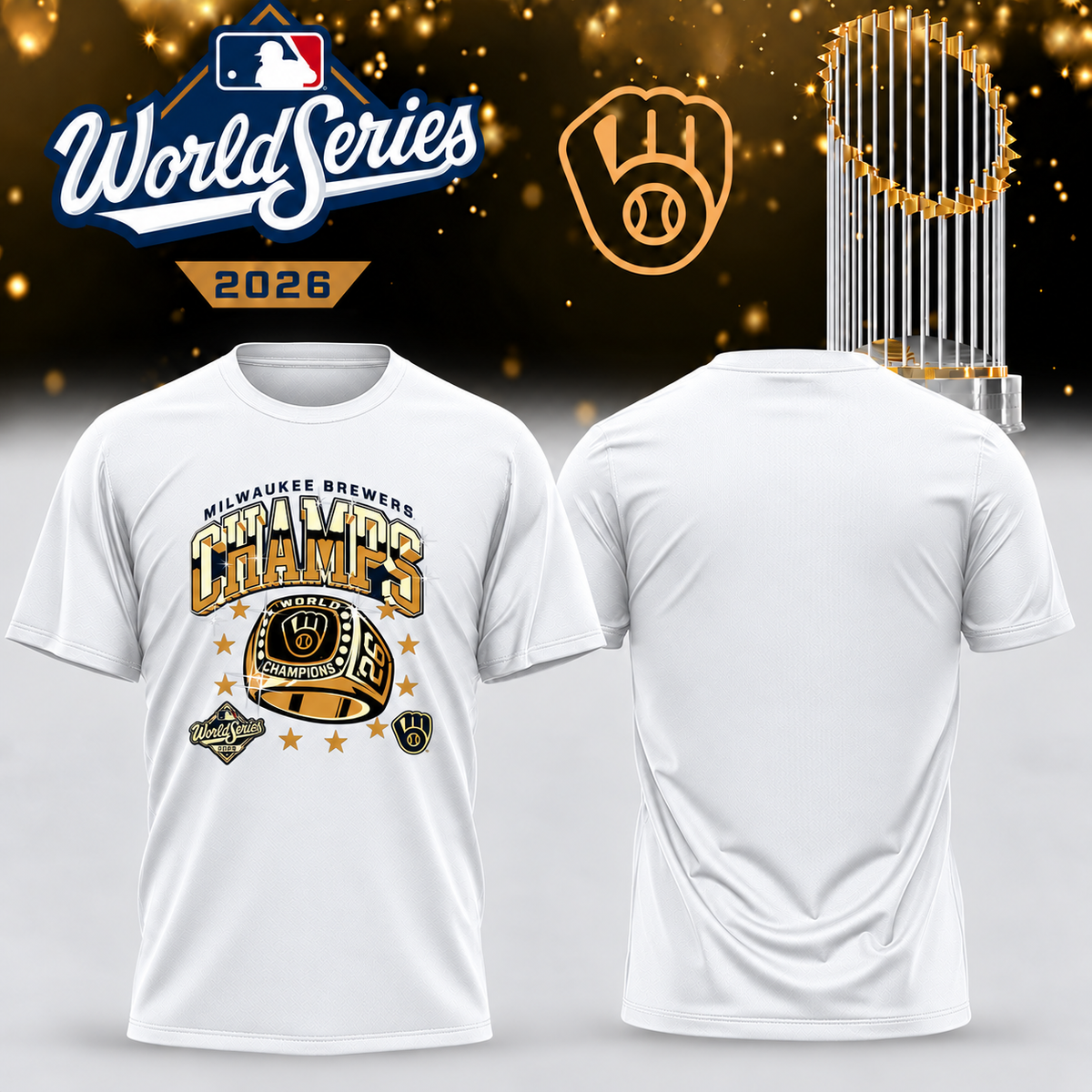 MIL World Series Champions One Side T-Shirt - Printed V42