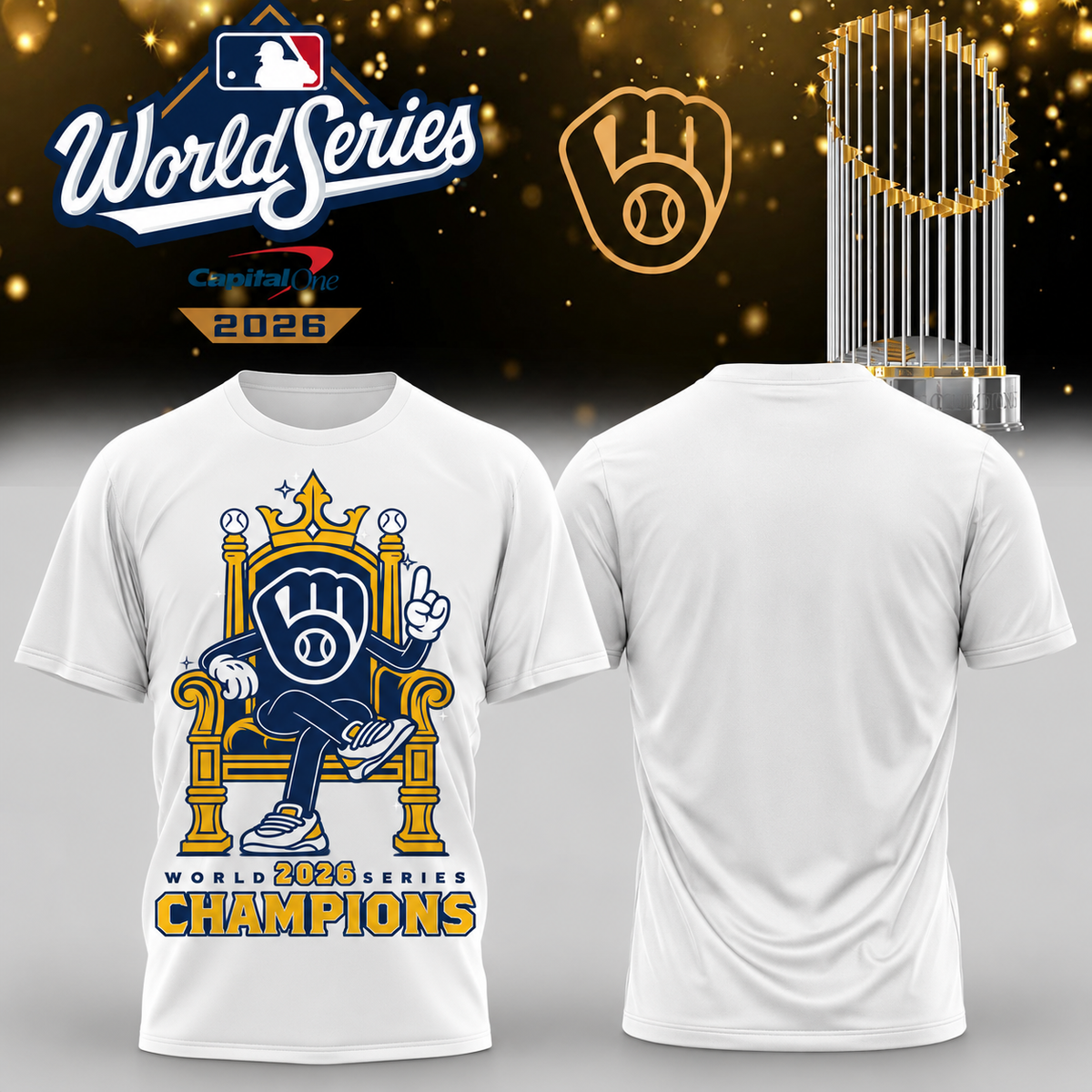 MIL World Series Champions One Side T-Shirt - Printed V29