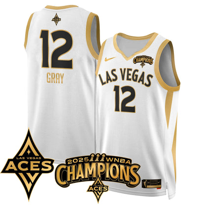 Las Vegas Aces 2025 WNBA Championship Jersey - All Stitched