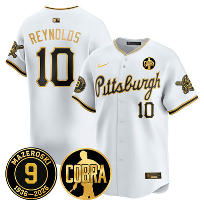 PIT Memories Vapor Limited Gold Jersey - Bill Mazeroski Patch - All Stitched