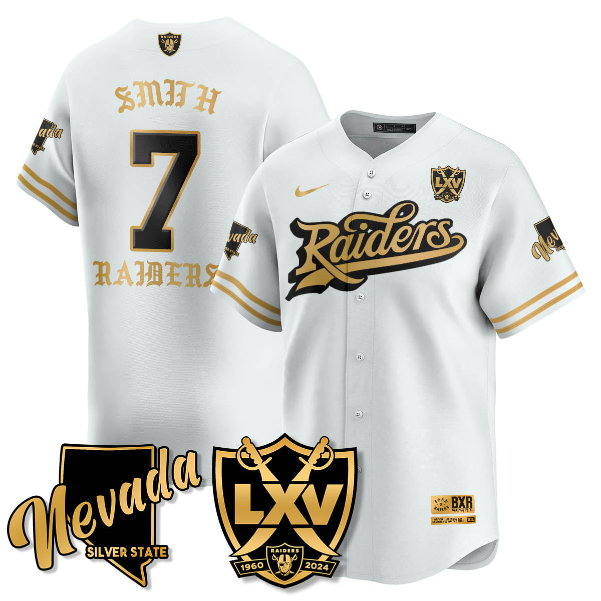 LVR Born x Raised Baseball Jersey - All Stitched