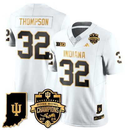 Indiana H Vapor Limited Football Gold Jersey - Rose Bowl Champions - All Stitched