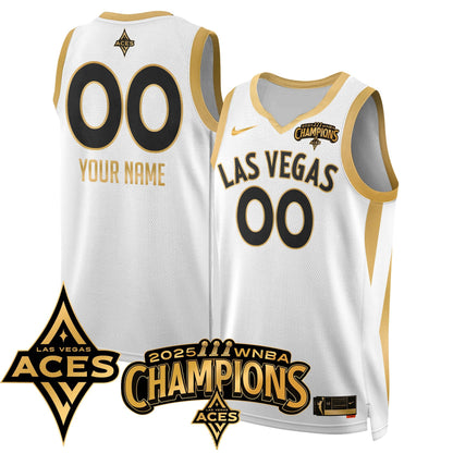 Las Vegas Aces 2025 WNBA Championship Jersey - All Stitched