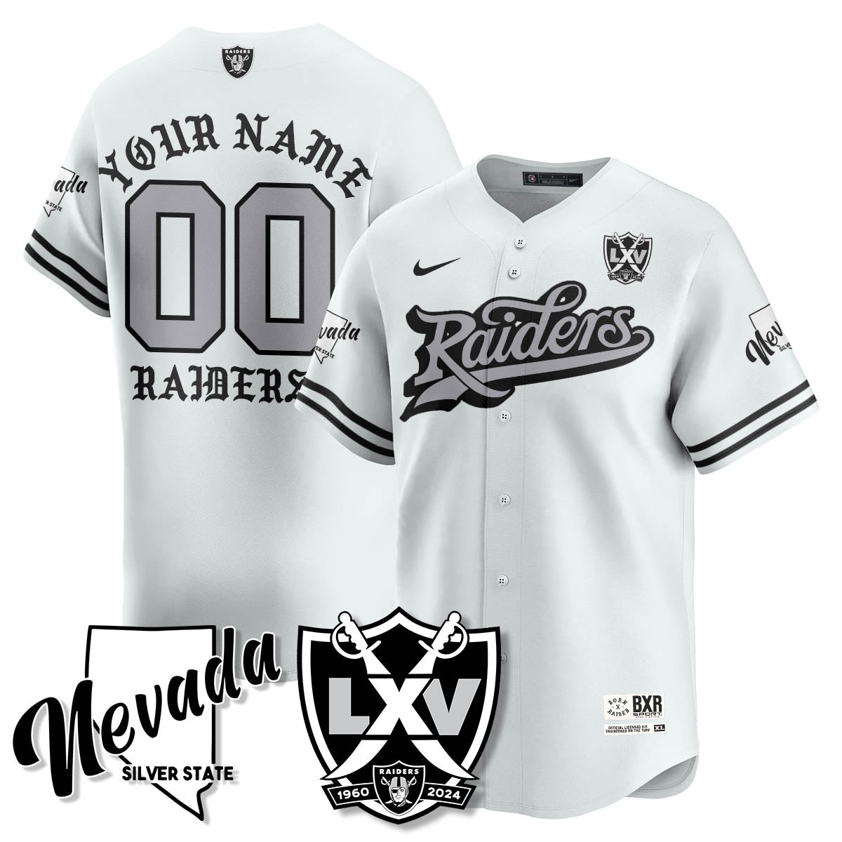 LVR Born x Raised Baseball Jersey - All Stitched