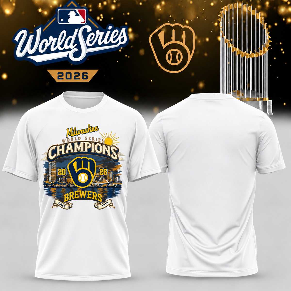 MIL World Series Champions One Side T-Shirt - Printed V37