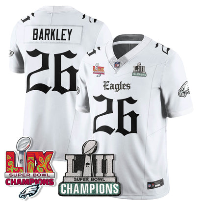 PHI 'Gothic Philly' LII-LIX Super Bowl Champions Vapor Limited Jersey - All Stitched