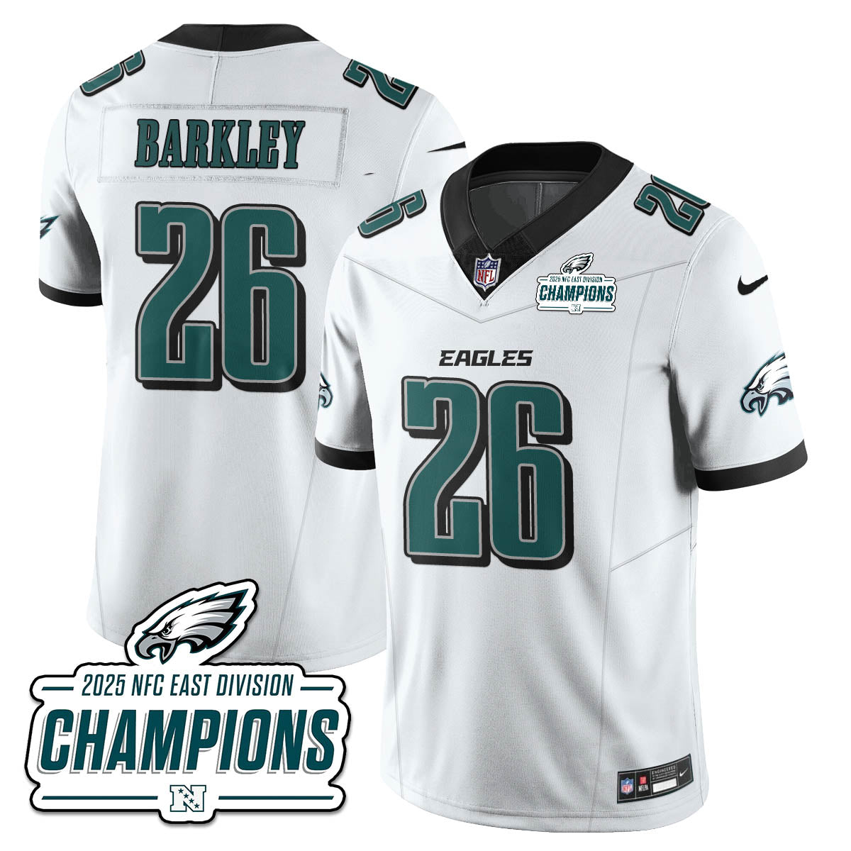 PHI NFC East Champions Vapor Limited Jersey - All Stitched