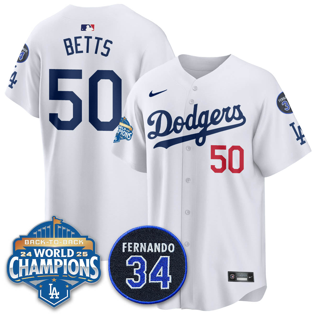 LAD 2025 Back To Back Champions Jersey - All Stitched