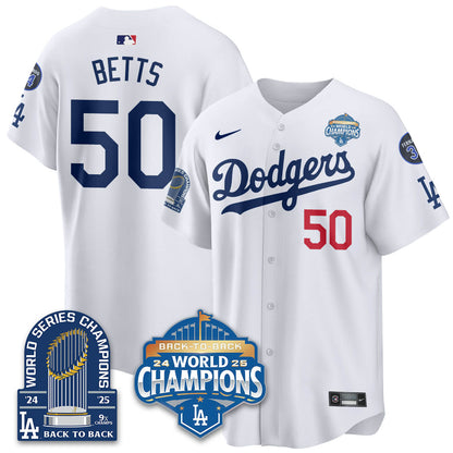 LAD 2025 World Series Champions Jersey - 9x Champs - All Stitched