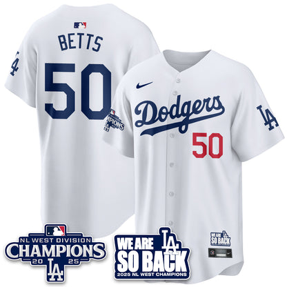 LAD 2025 NL West Division Champions Jersey - All Stitched