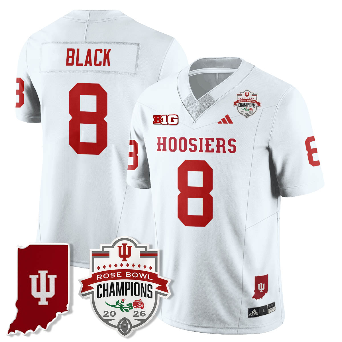 Indiana H Vapor Limited Football Jersey - Rose Bowl Champions - All Stitched