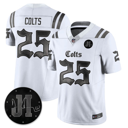 IND 'Dark Gothic' Vapor Limited Jersey - Jim Irsay Patch - All Stitched