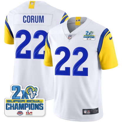 LAR 2-Time Champions Patch Vapor Limited Jersey - All Stitched
