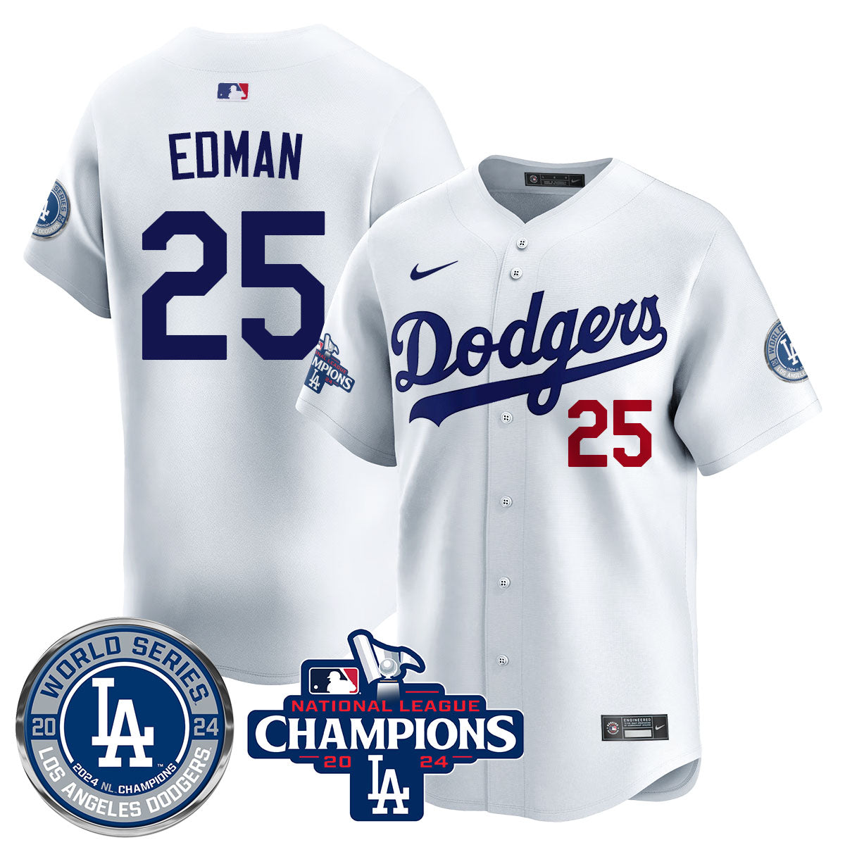 LAD World Series NL Champions Jersey - All Stitched