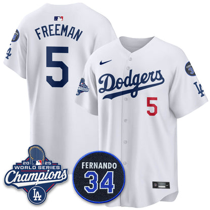 LAD 2025 World Series Champions Jersey - All Stitched