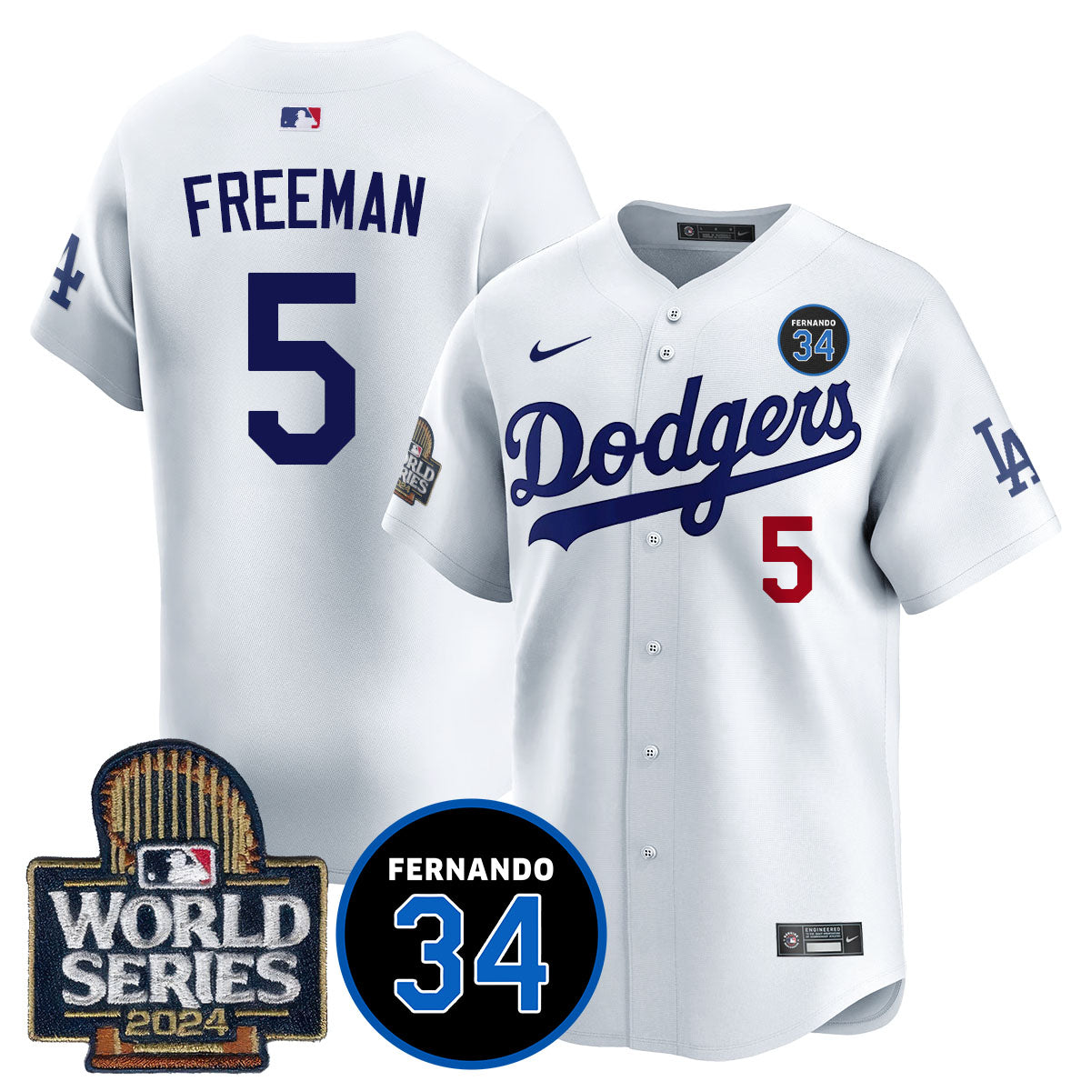 Dodgers Fernando Valenzuela Memorial Jersey - All Stitched