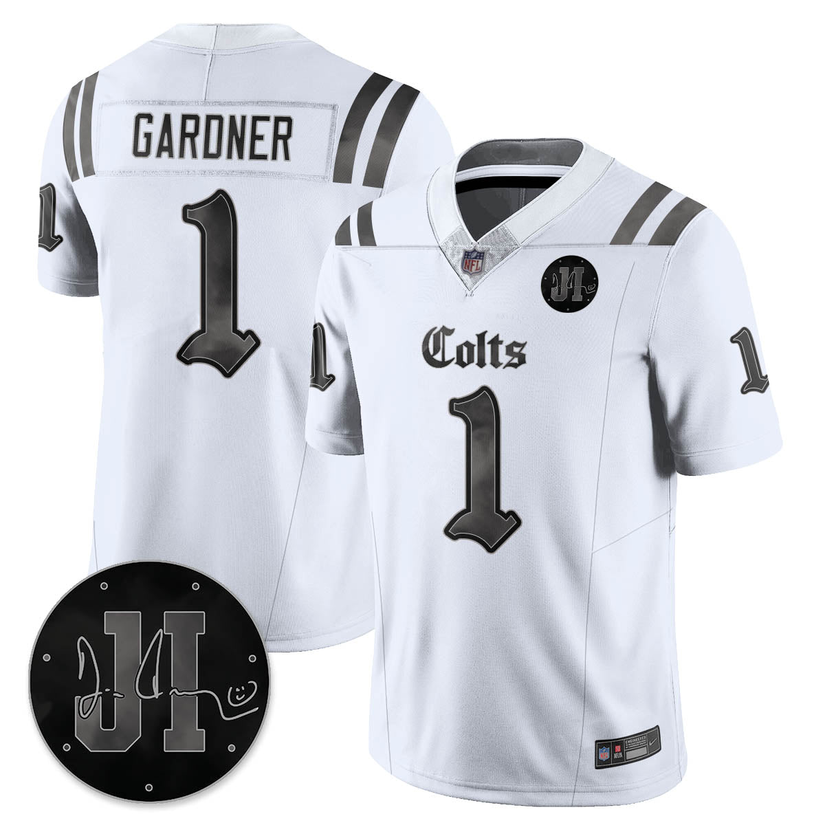 IND 'Dark Gothic' Vapor Limited Jersey - Jim Irsay Patch - All Stitched