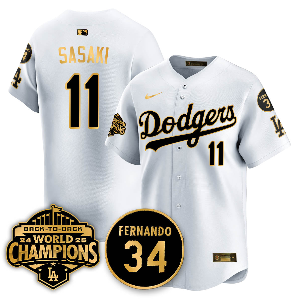 LAD 2025 Back To Back Champions Jersey - All Stitched