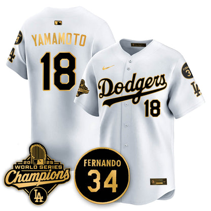LAD 2025 World Series Champions Jersey - All Stitched