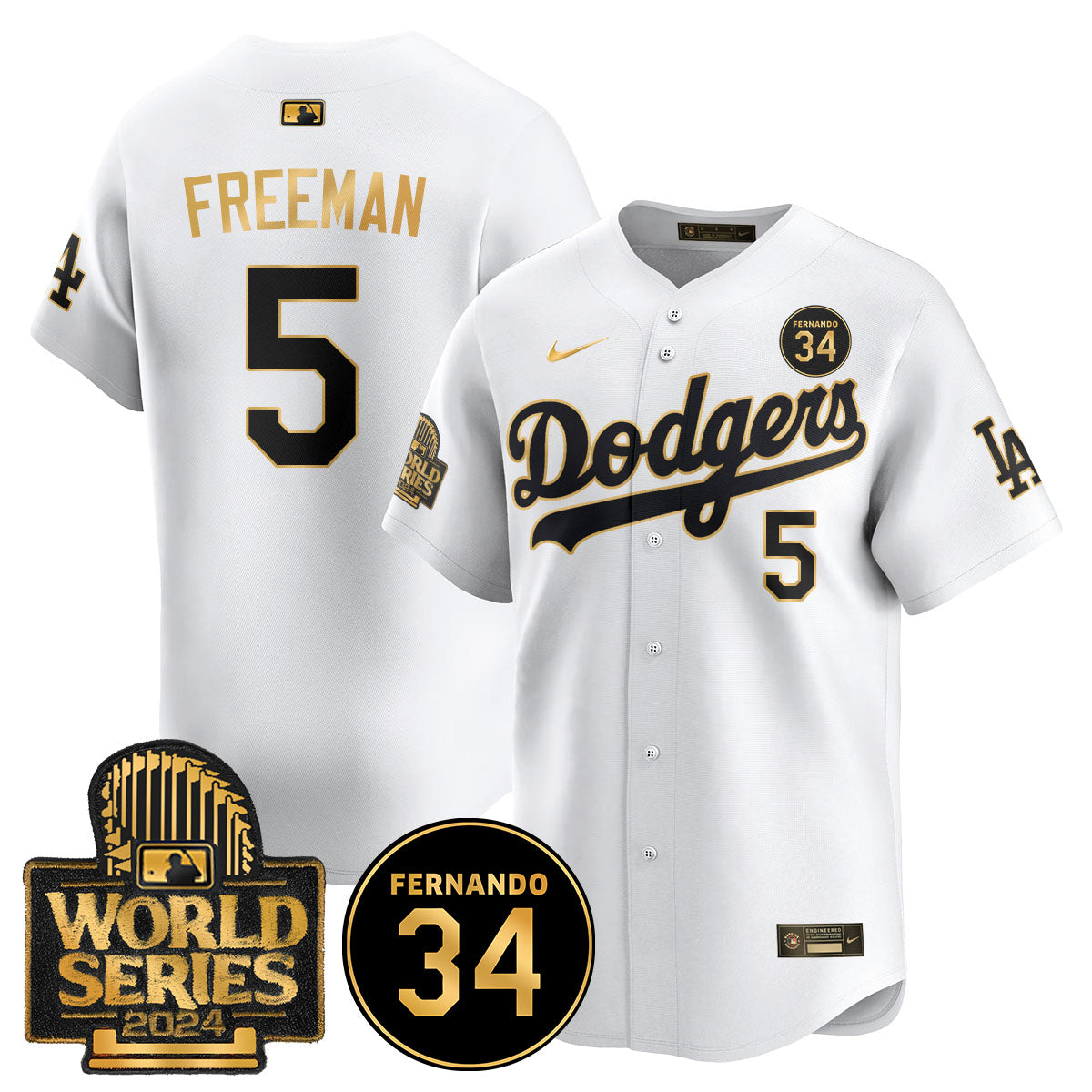 Dodgers Fernando Valenzuela Memorial Jersey - All Stitched