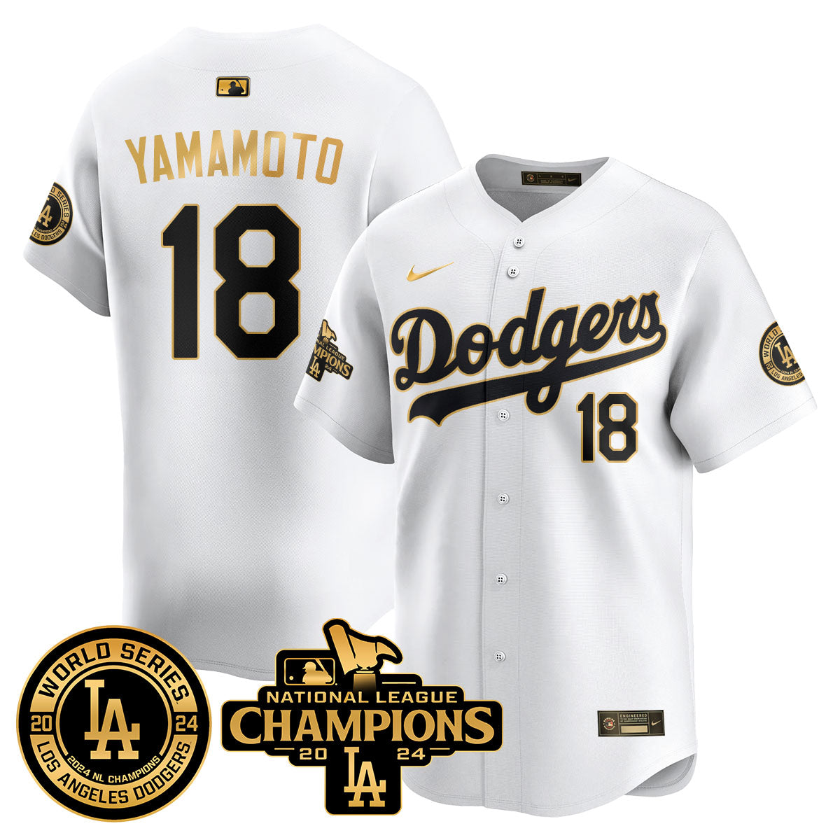 LAD World Series NL Champions Jersey - All Stitched