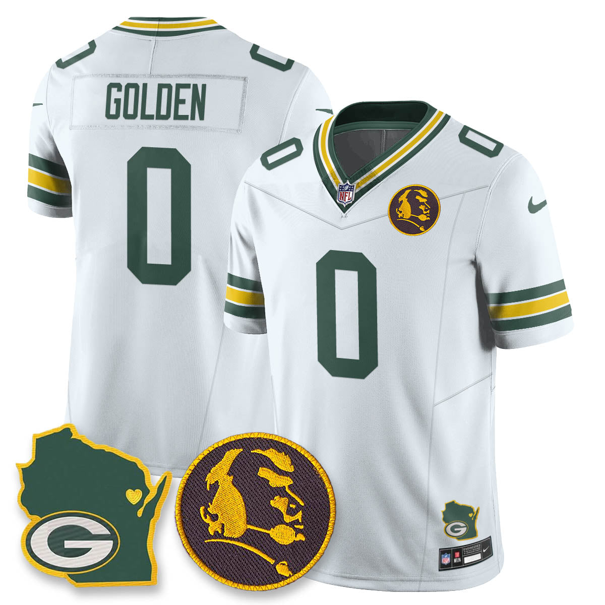 GB Vapor Limited Jersey - John Madden Patch - All Stitched