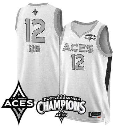 Las Vegas Aces 2025 WNBA Championship Jersey - All Stitched