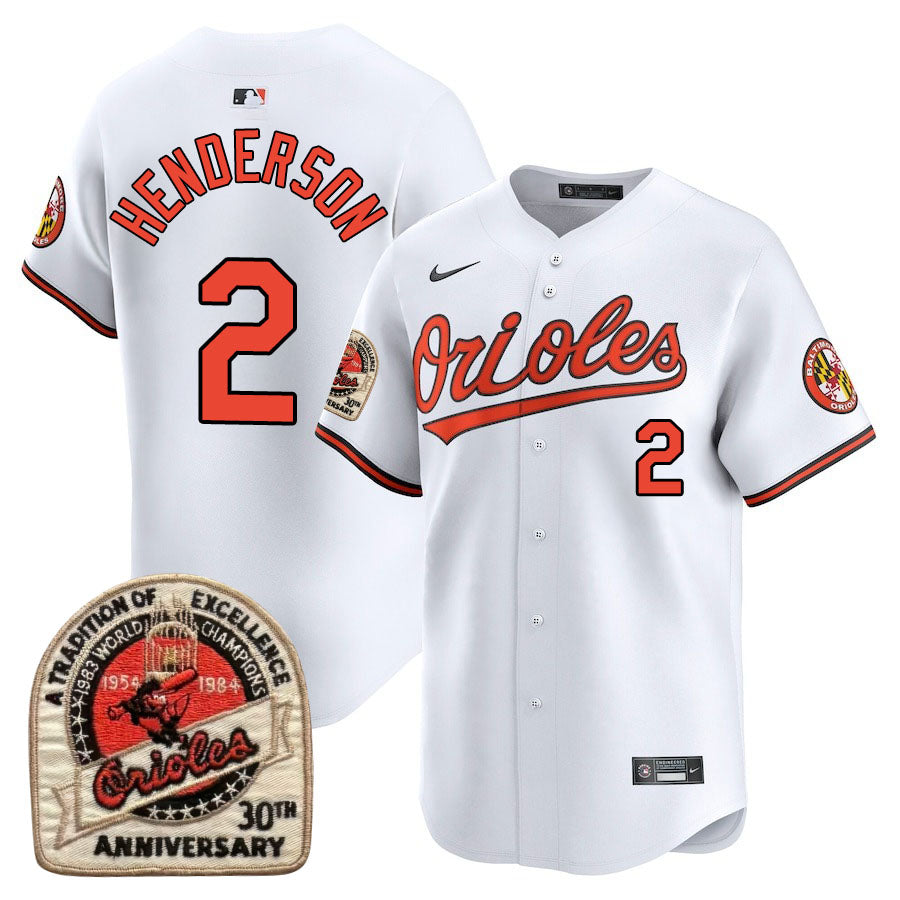 Baltimore Orioles Limited Jersey - 1984 Patch - All Stitched