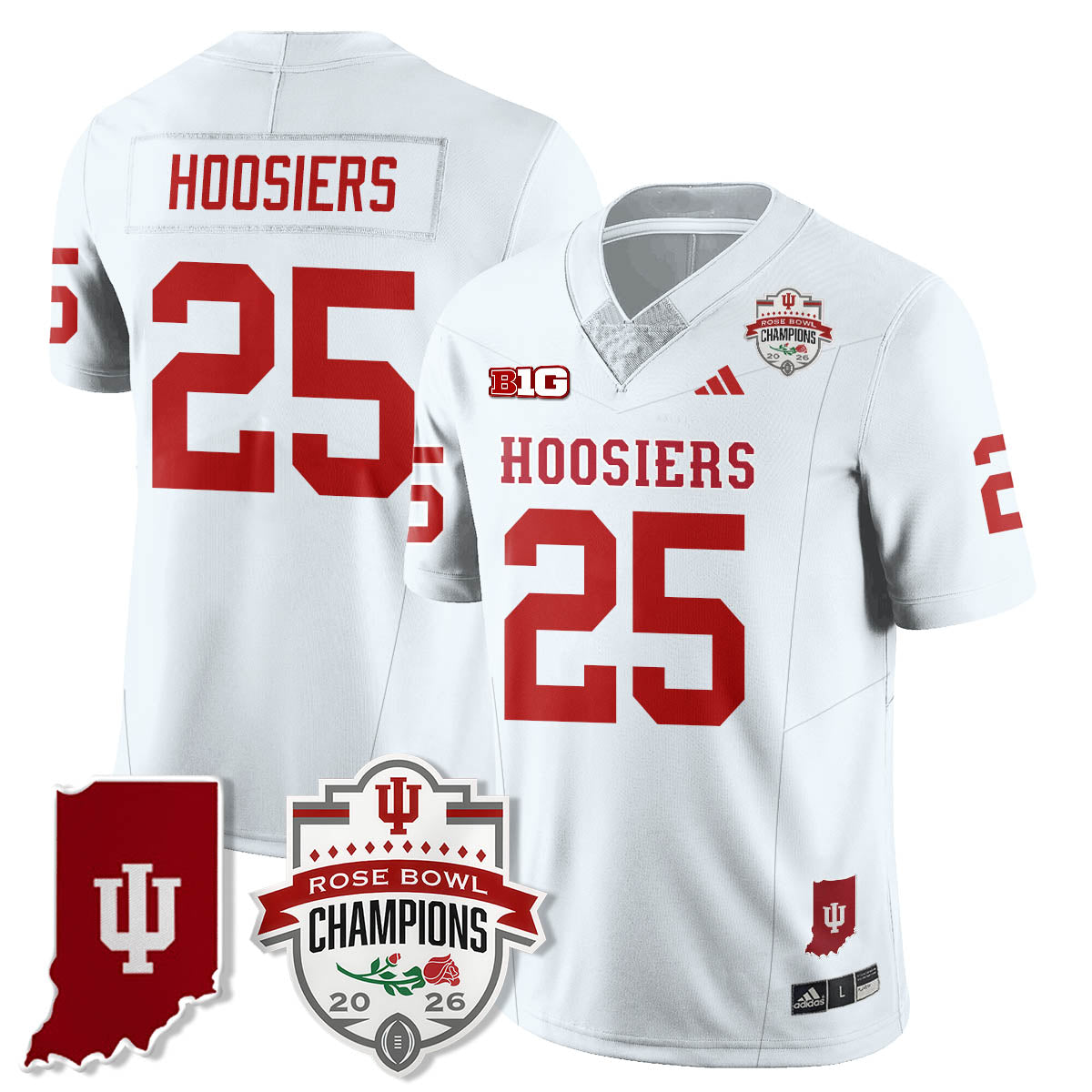 Indiana H Vapor Limited Football Jersey - Rose Bowl Champions - All Stitched