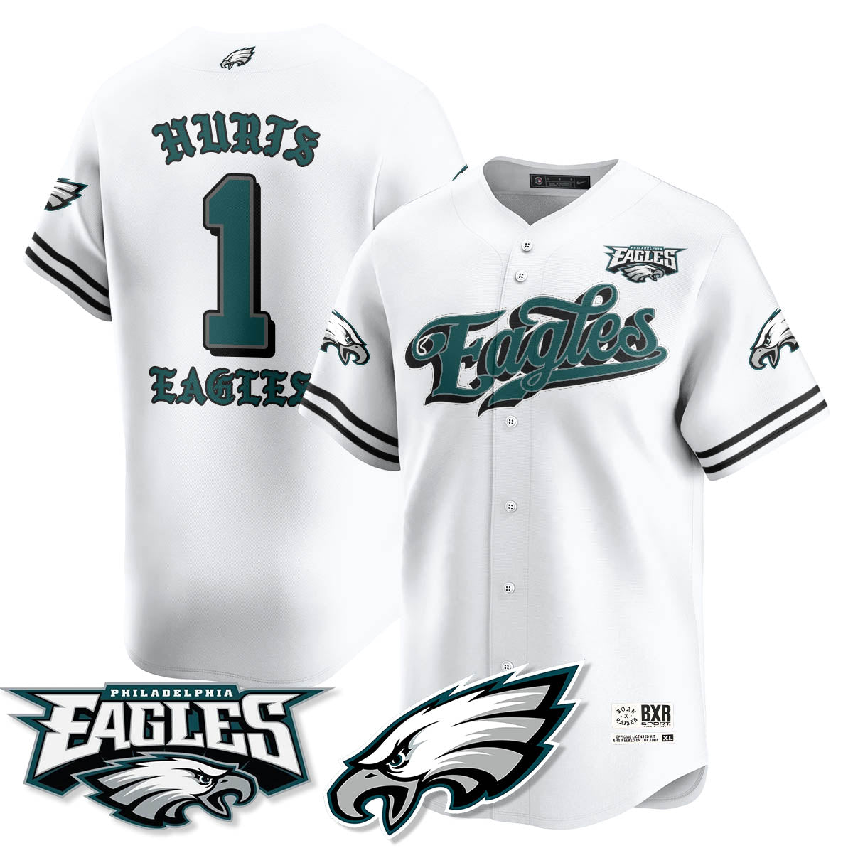 PHI Born x Raised Baseball Jersey - All Stitched