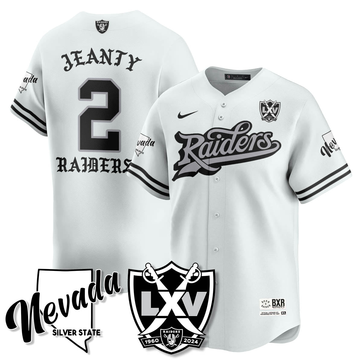 LVR Born x Raised Baseball Jersey - All Stitched