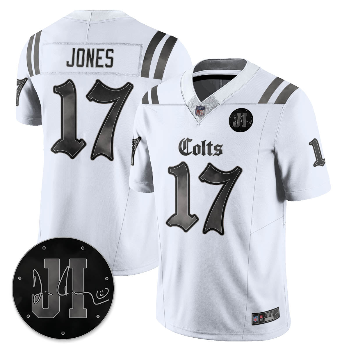 IND 'Dark Gothic' Vapor Limited Jersey - Jim Irsay Patch - All Stitched