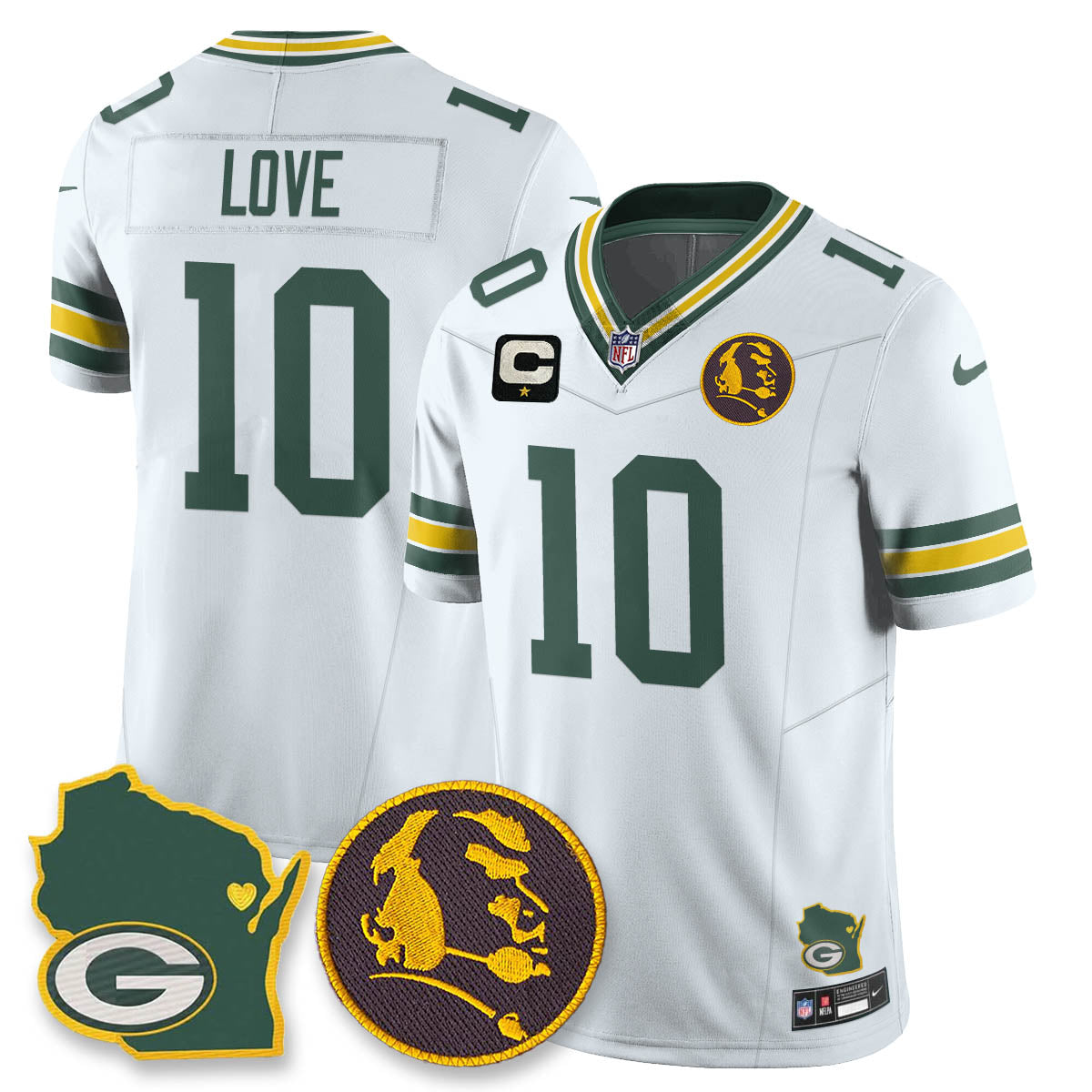 GB Vapor Limited Jersey - John Madden Patch - All Stitched