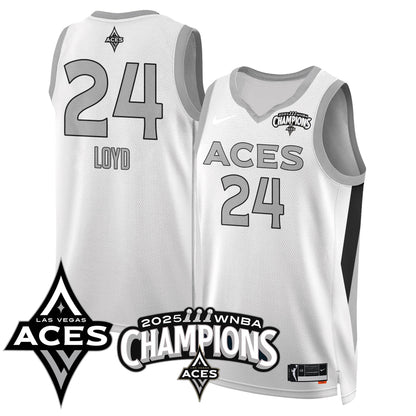 Las Vegas Aces 2025 WNBA Championship Jersey - All Stitched