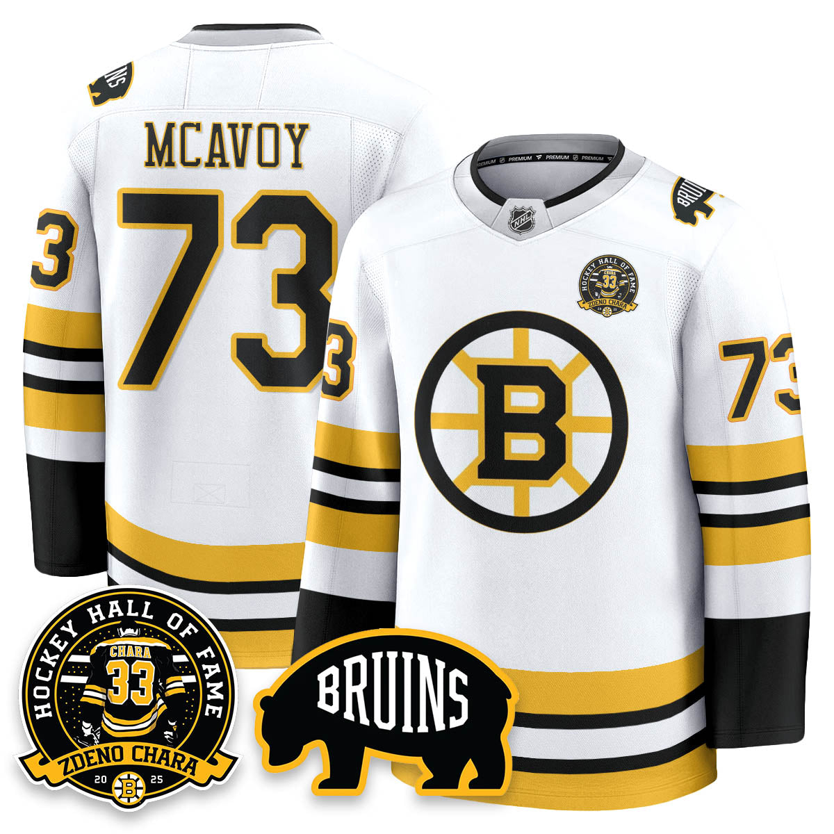 BOS Premium Hockey Jersey - Zdeno Chara HOF - All Stitched