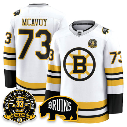 BOS Premium Hockey Jersey - Zdeno Chara HOF - All Stitched