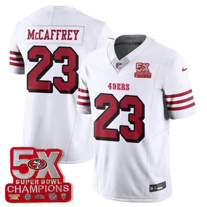 SF 5-Time Champions Patch Vapor Limited Jersey - All Stitched