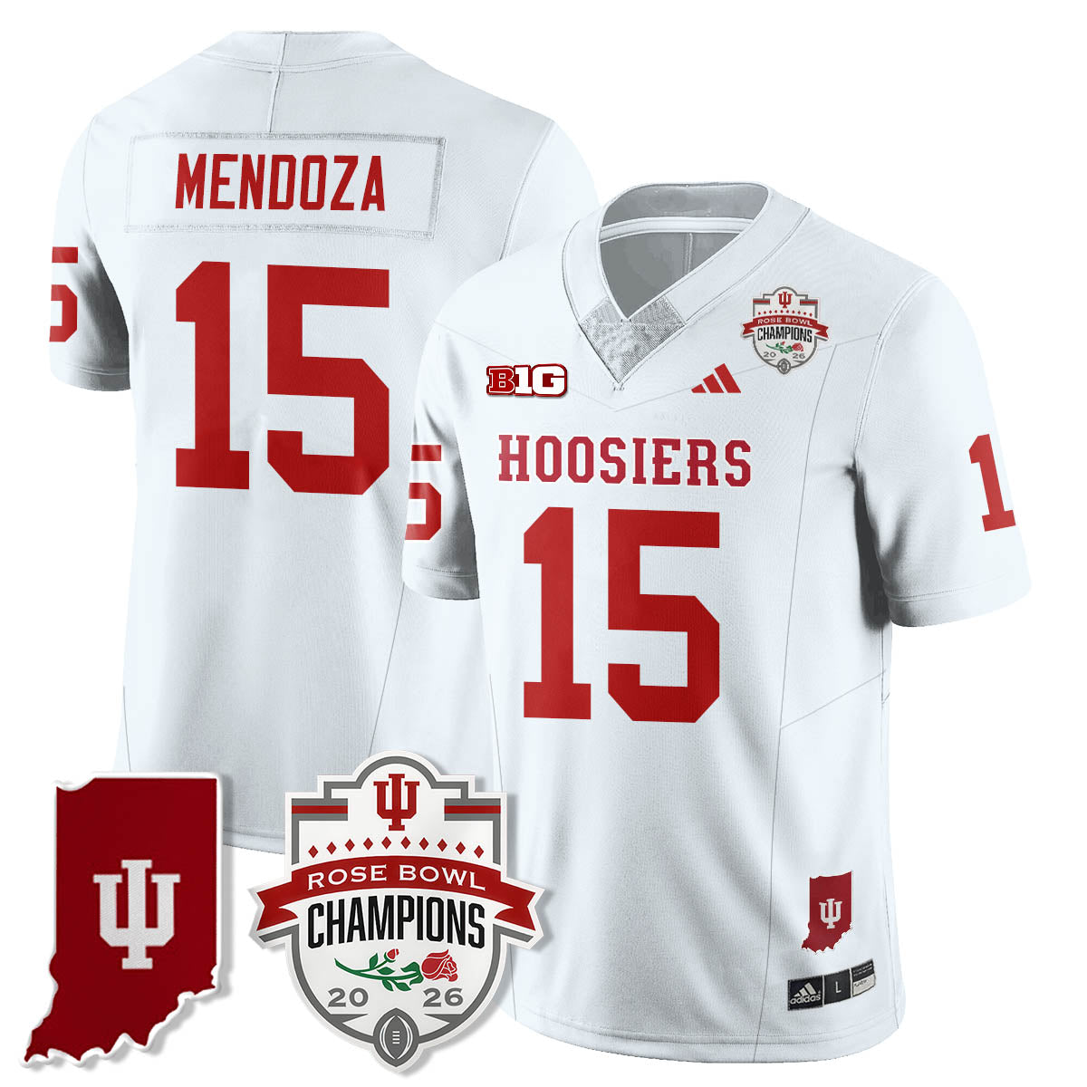 Indiana H Vapor Limited Football Jersey - Rose Bowl Champions - All Stitched