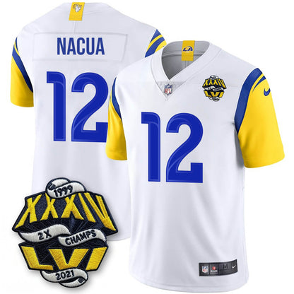 LAR 2-Time Champions Patch Vapor Limited Jersey - All Stitched