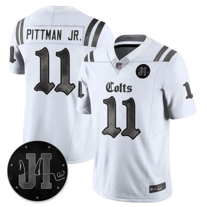 IND 'Dark Gothic' Vapor Limited Jersey - Jim Irsay Patch - All Stitched